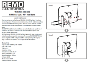  Extensor de antena WiFi para exteriores BAS-2307, banda dual  2.4/5 GHz, ganancia de 15 dB, cobertura de hasta media milla, solo para  enrutadores con antenas desmontables : Electrónica